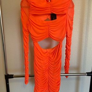 Fashion Nova Don’t Mesh Me Up Mini Dress